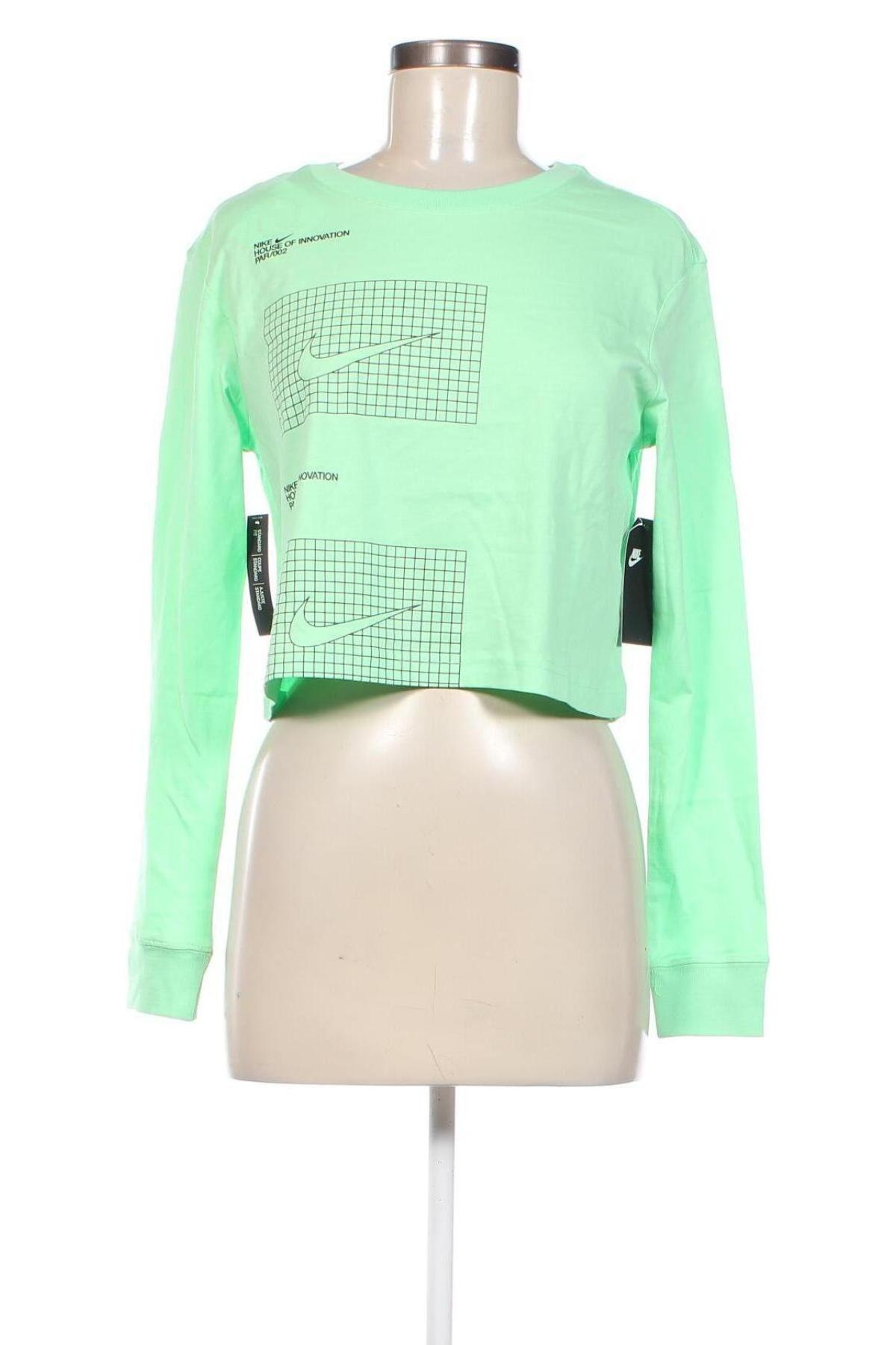 Дамска блуза Nike, Размер XS, Цвят Зелен, Цена 72,00 лв.