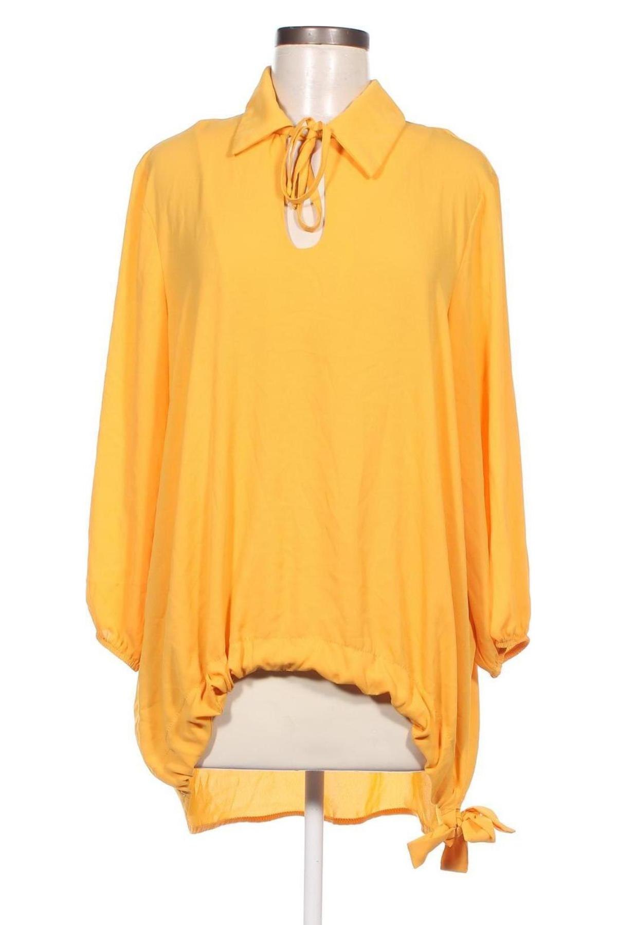 Γυναικεία μπλούζα Piazza Italia, Μέγεθος L, Χρώμα Κίτρινο, Τιμή 3,17 €