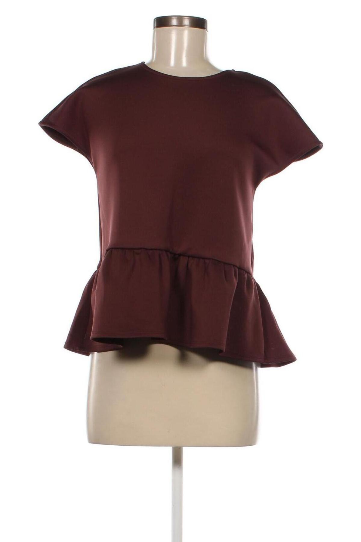 Дамска блуза Pieces, Размер M, Цвят Кафяв, Цена 14,90 лв.