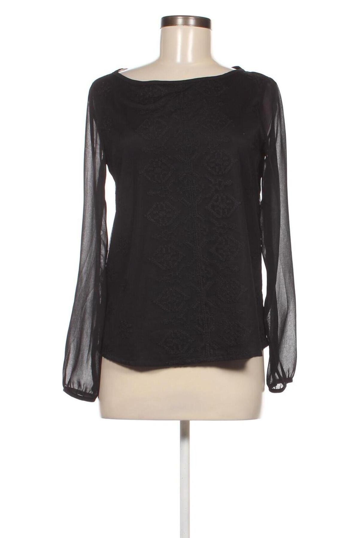 Дамска блуза Promod, Размер M, Цвят Черен, Цена 24,00 лв.