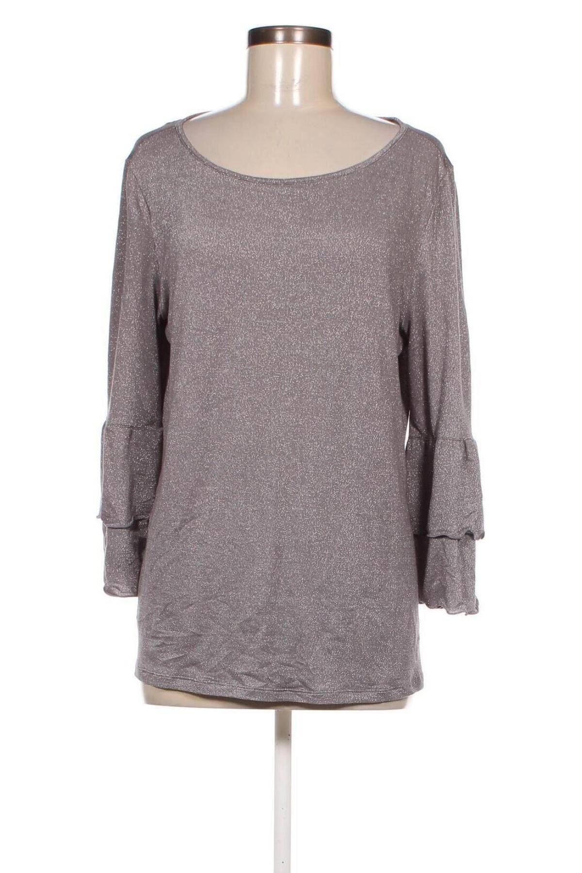 Γυναικεία μπλούζα S.Oliver Black Label, Μέγεθος XL, Χρώμα Ασημί, Τιμή 2,31 €