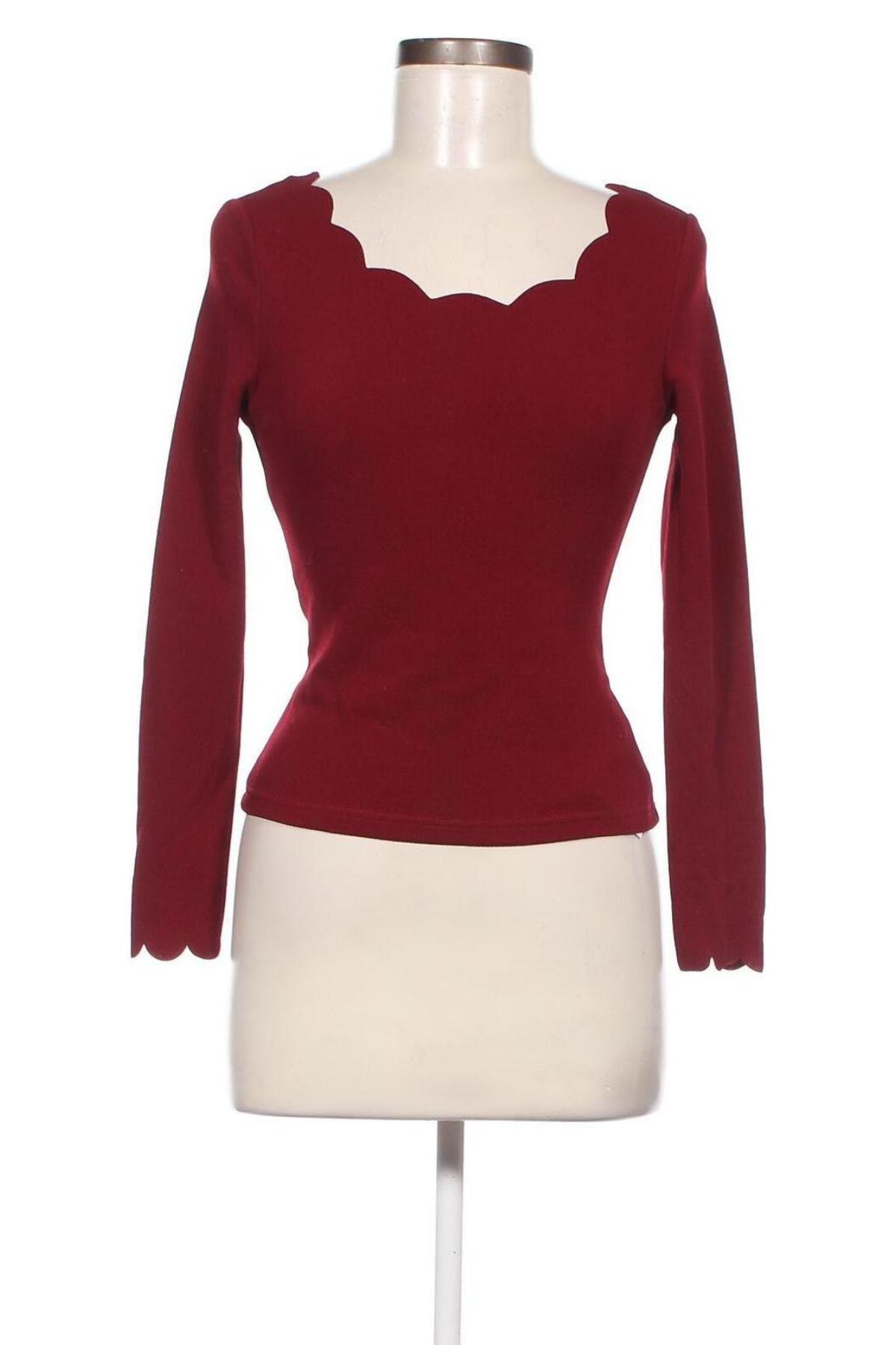 Дамска блуза SHEIN, Размер XS, Цвят Червен, Цена 7,03 лв.