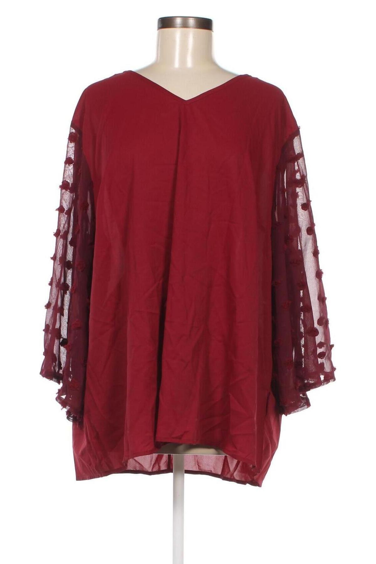 Γυναικεία μπλούζα SHEIN, Μέγεθος XXL, Χρώμα Κόκκινο, Τιμή 7,87 €