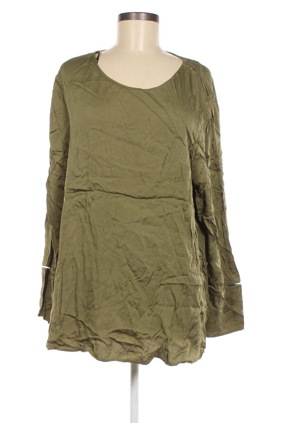 Γυναικεία μπλούζα Samoon, Μέγεθος XL, Χρώμα Πράσινο, Τιμή 4,16 €