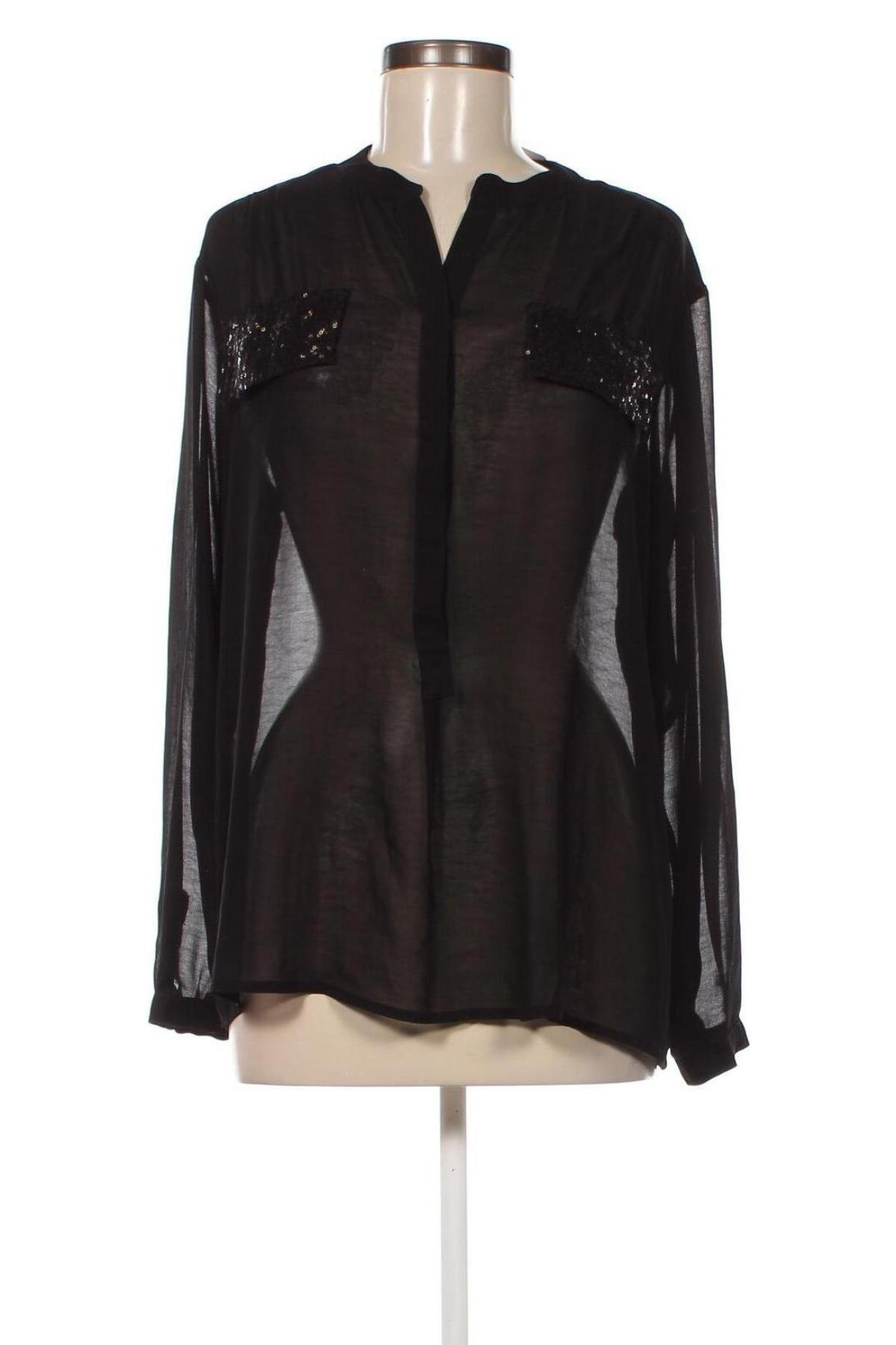 Дамска блуза Second Female, Размер M, Цвят Черен, Цена 8,84 лв.