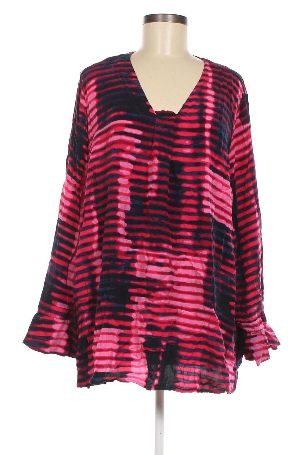 Дамска блуза Selection By Ulla Popken, Размер 3XL, Цвят Многоцветен, Цена 24,00 лв.