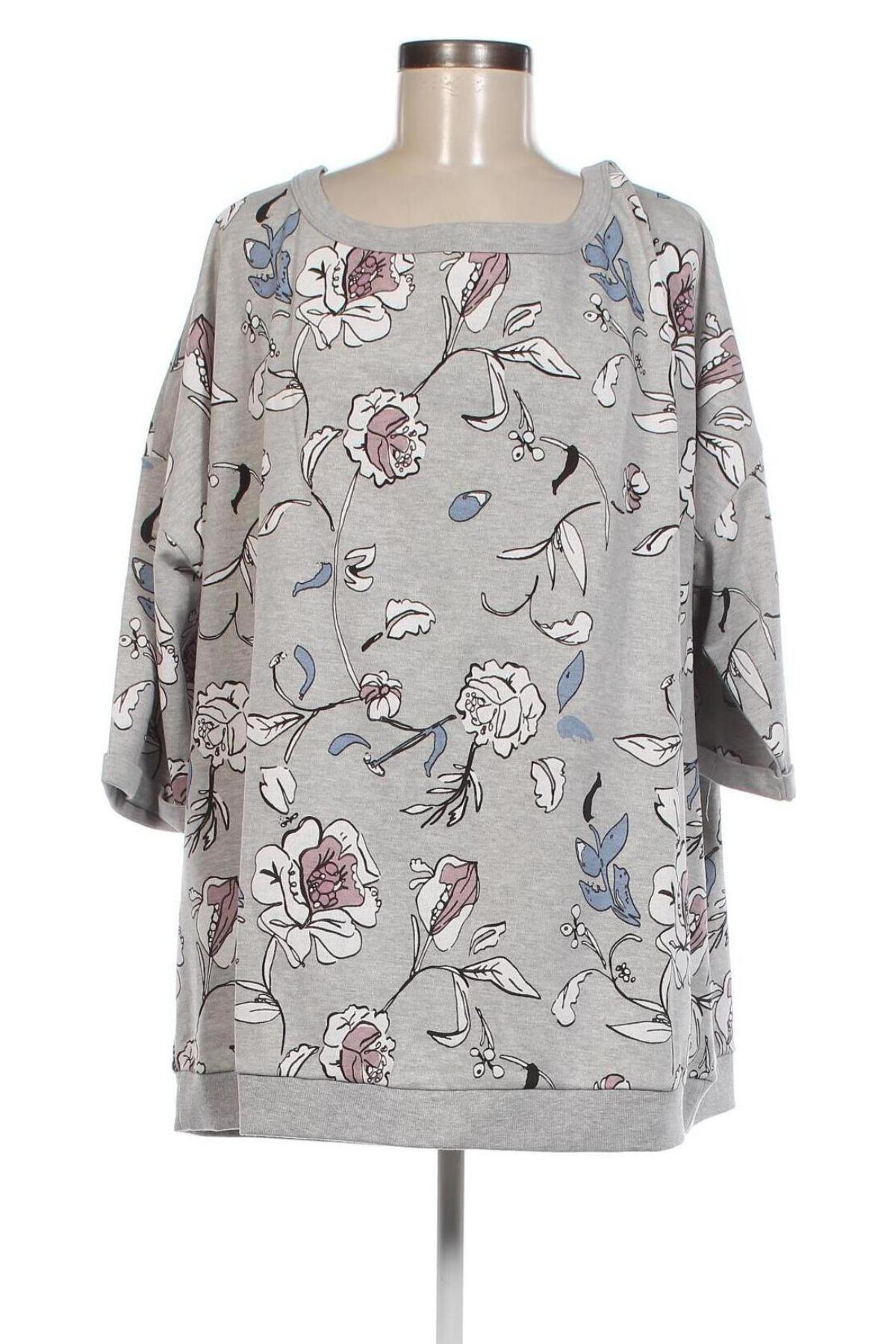 Γυναικεία μπλούζα Sheego, Μέγεθος 3XL, Χρώμα Γκρί, Τιμή 33,40 €