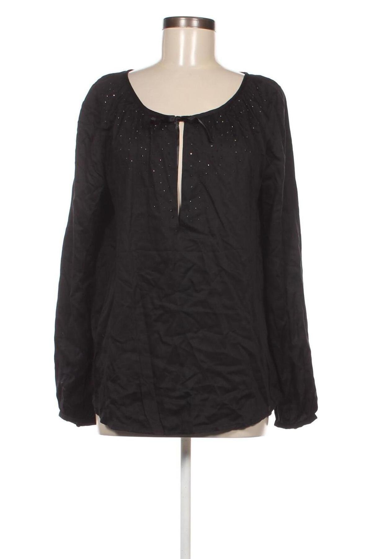 Дамска блуза Tom Tailor, Размер M, Цвят Черен, Цена 5,28 лв.