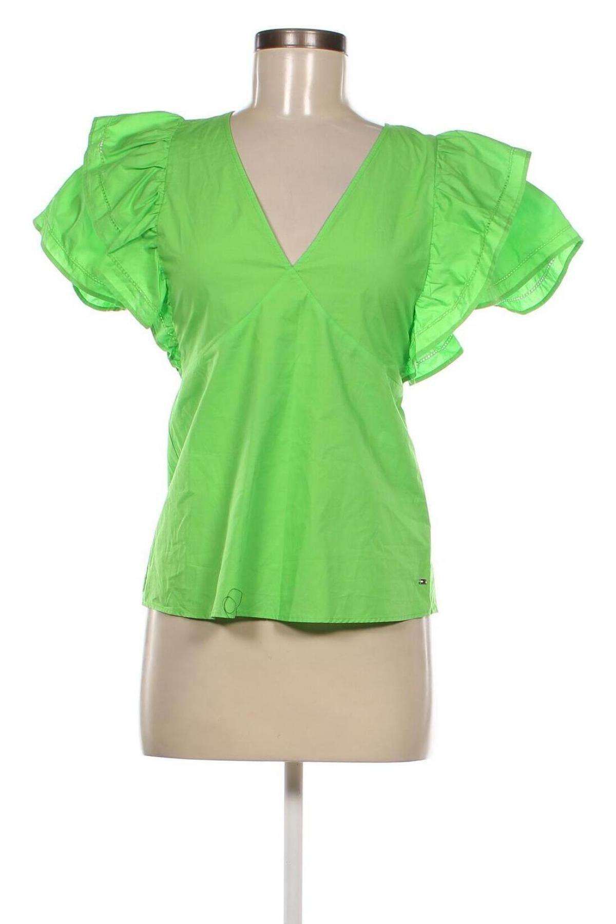 Bluză de femei Tommy Hilfiger, Mărime XS, Culoare Verde, Preț 209,99 Lei