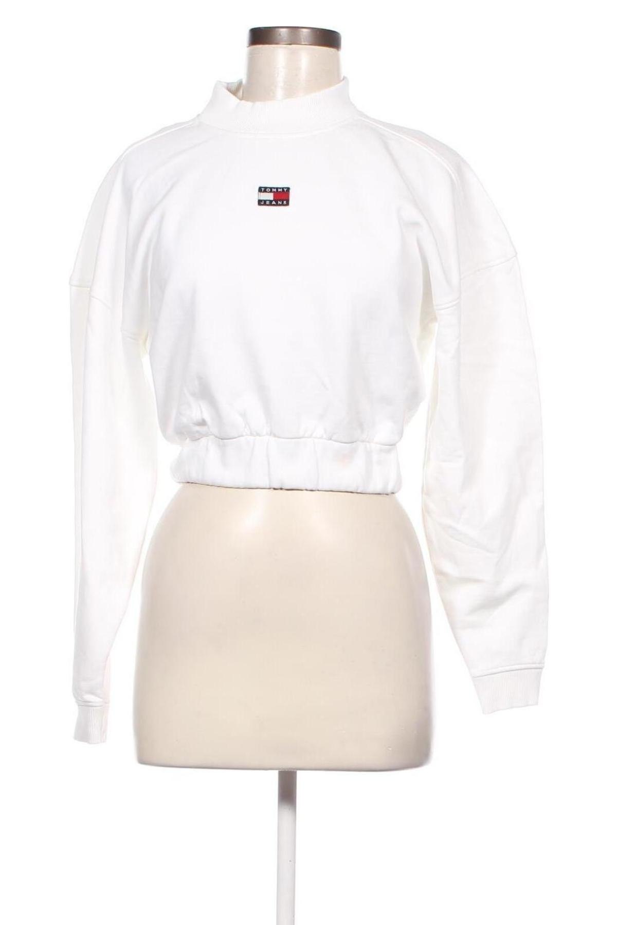 Γυναικεία μπλούζα Tommy Jeans, Μέγεθος XS, Χρώμα Λευκό, Τιμή 46,16 €
