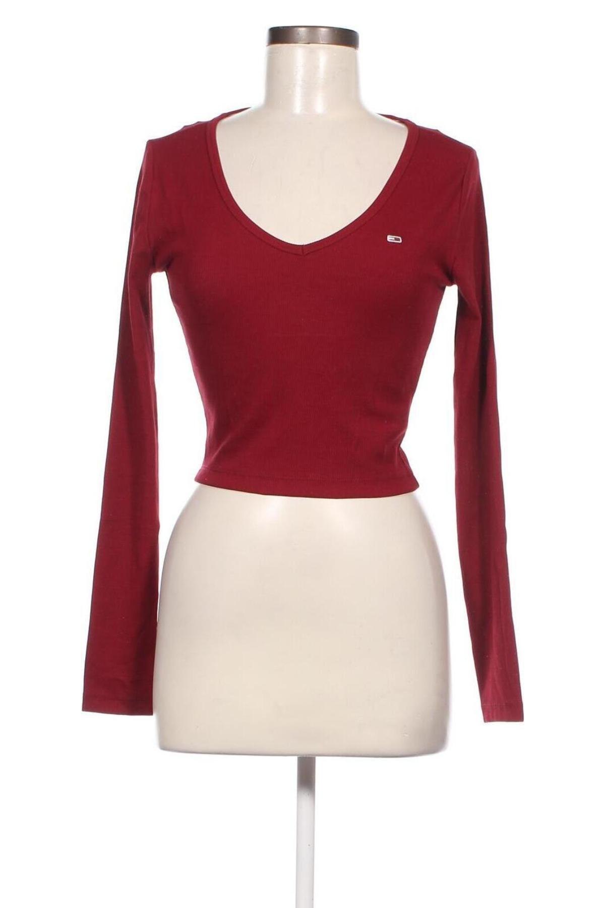 Γυναικεία μπλούζα Tommy Jeans, Μέγεθος S, Χρώμα Κόκκινο, Τιμή 39,40 €