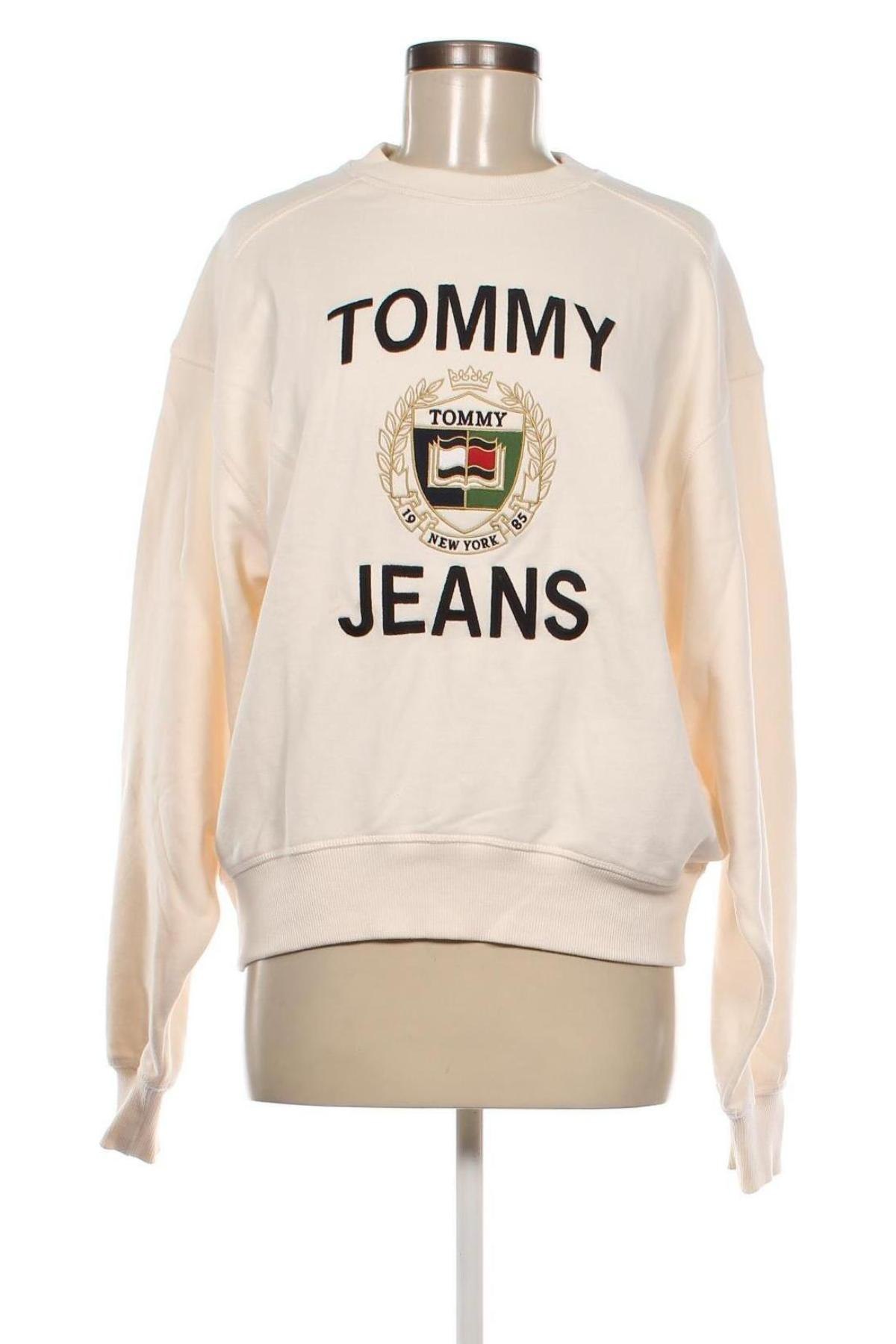 Damen Shirt Tommy Jeans, Größe XS, Farbe Ecru, Preis 44,33 €