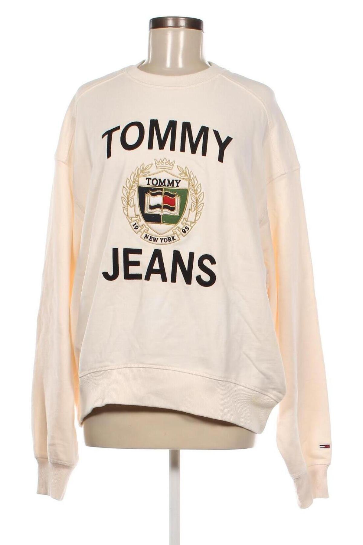 Дамска блуза Tommy Jeans, Размер M, Цвят Екрю, Цена 74,62 лв.