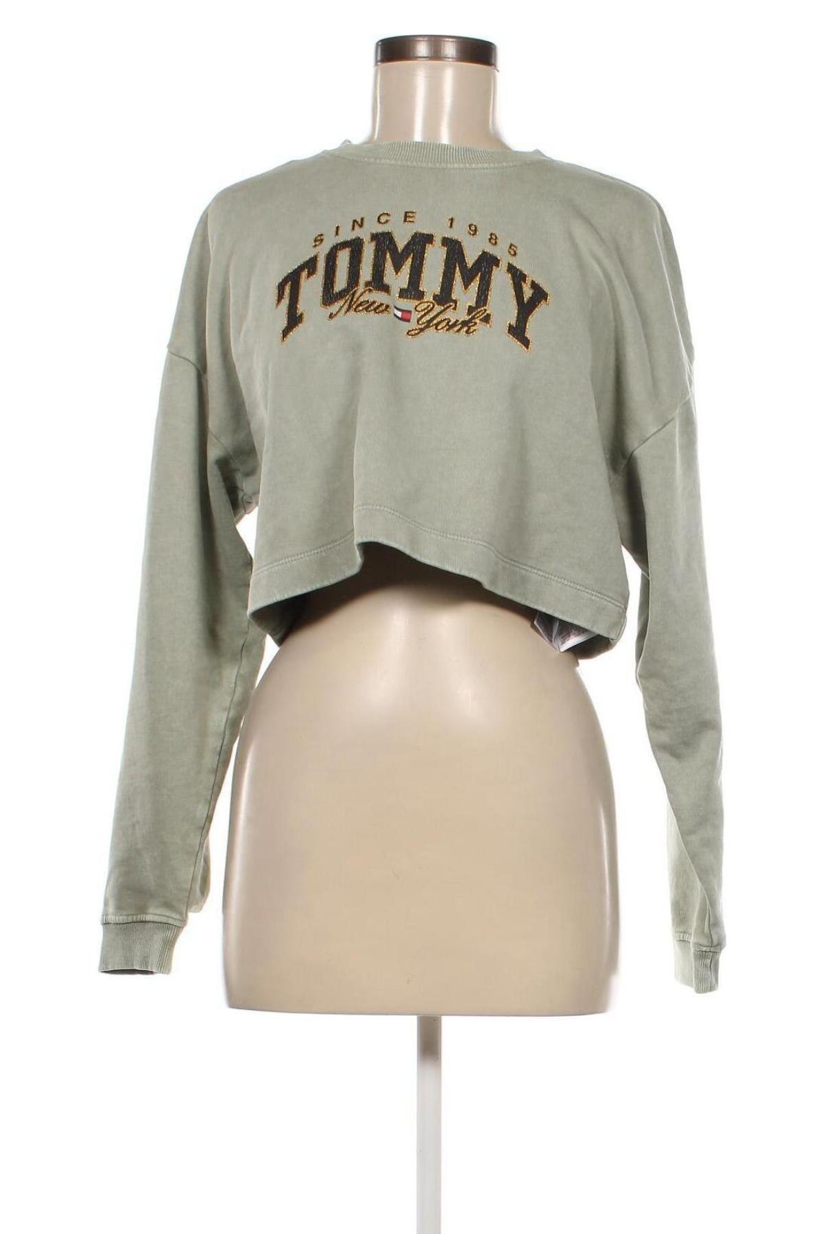 Γυναικεία μπλούζα Tommy Jeans, Μέγεθος XS, Χρώμα Πράσινο, Τιμή 46,16 €
