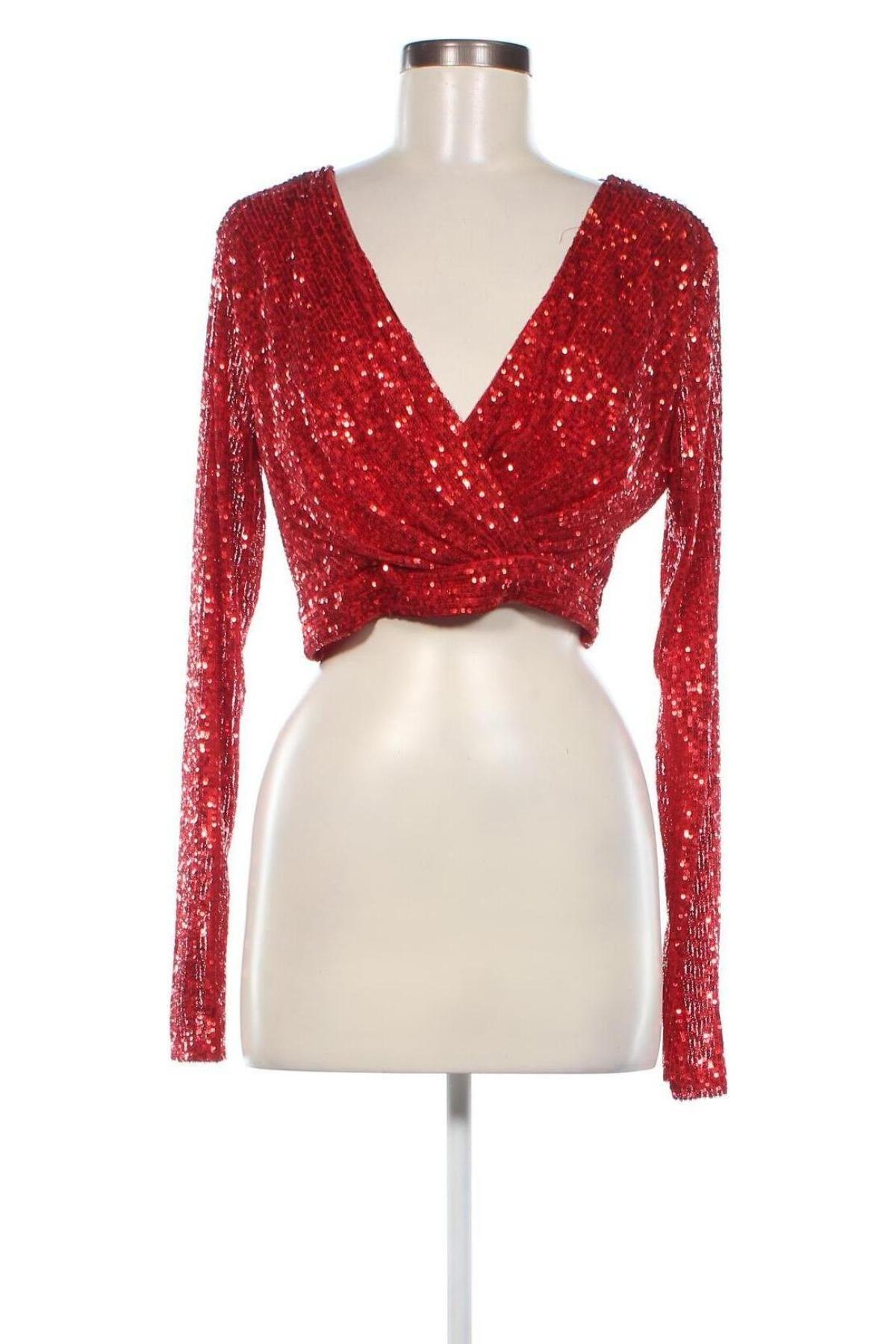 Γυναικεία μπλούζα Wal G, Μέγεθος L, Χρώμα Κόκκινο, Τιμή 37,11 €