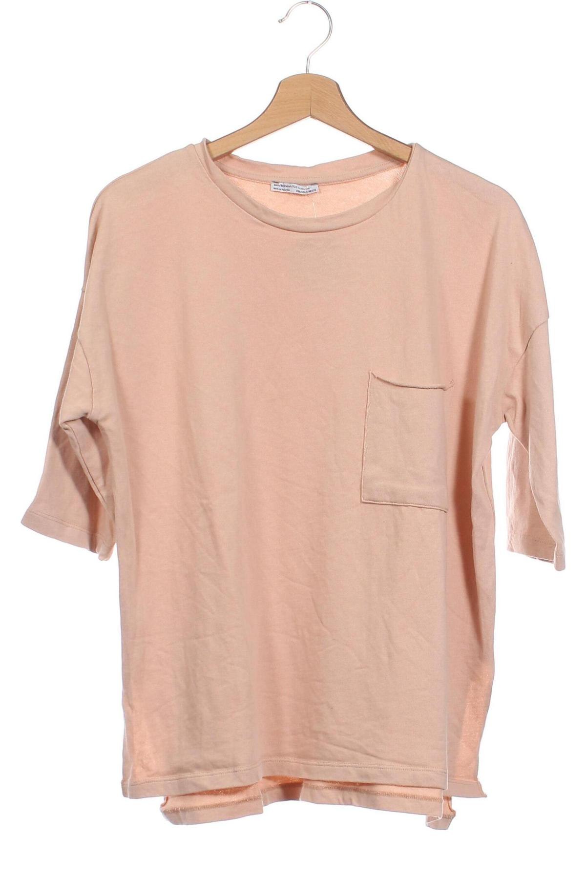 Γυναικεία μπλούζα Zara Trafaluc, Μέγεθος S, Χρώμα  Μπέζ, Τιμή 4,70 €