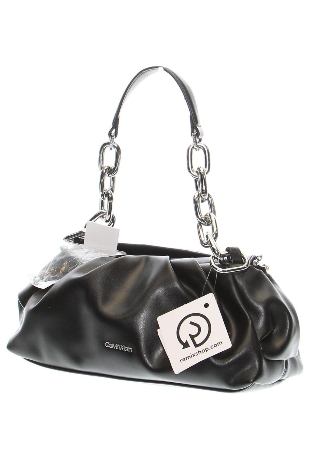 Дамска чанта Calvin Klein, Цвят Черен, Цена 162,00 лв.