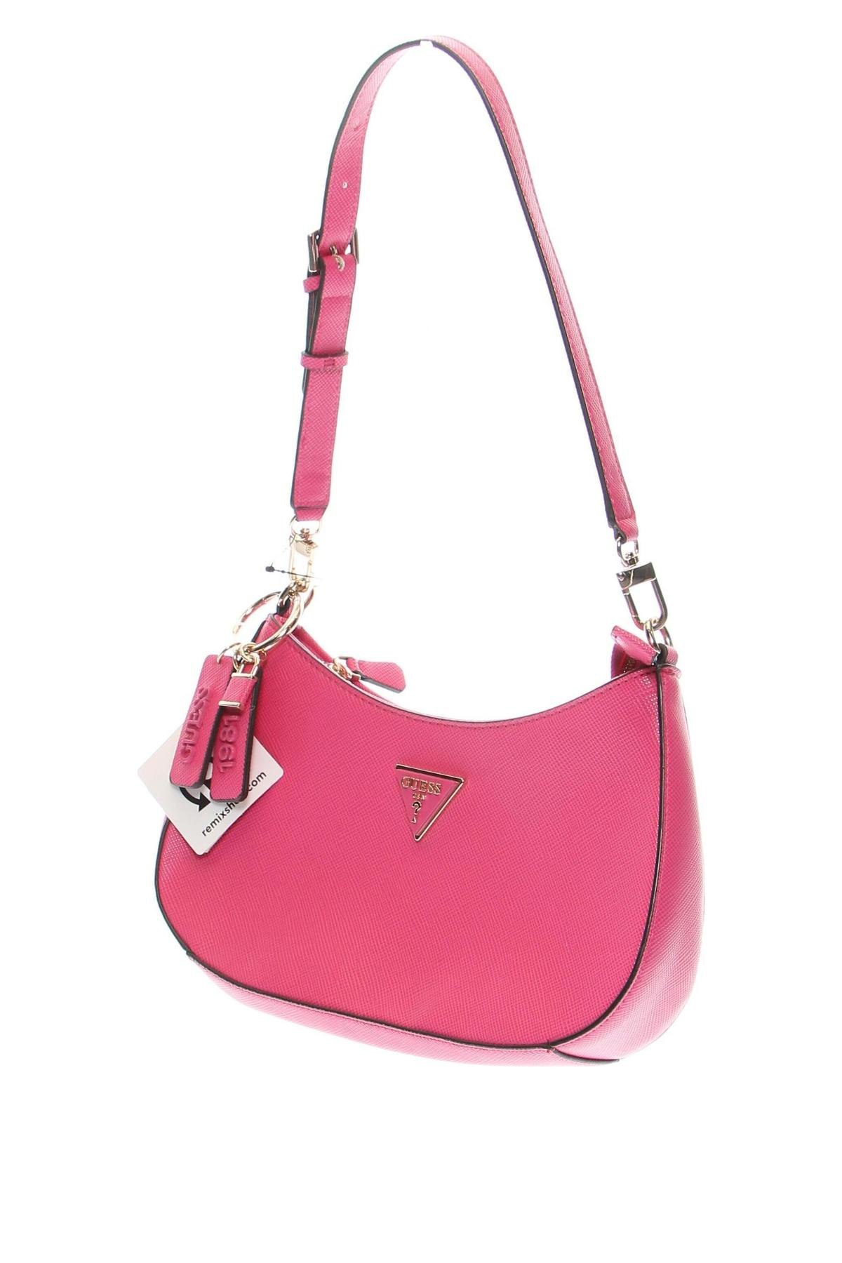 Дамска чанта Guess, Цвят Розов, Цена 160,58 лв.