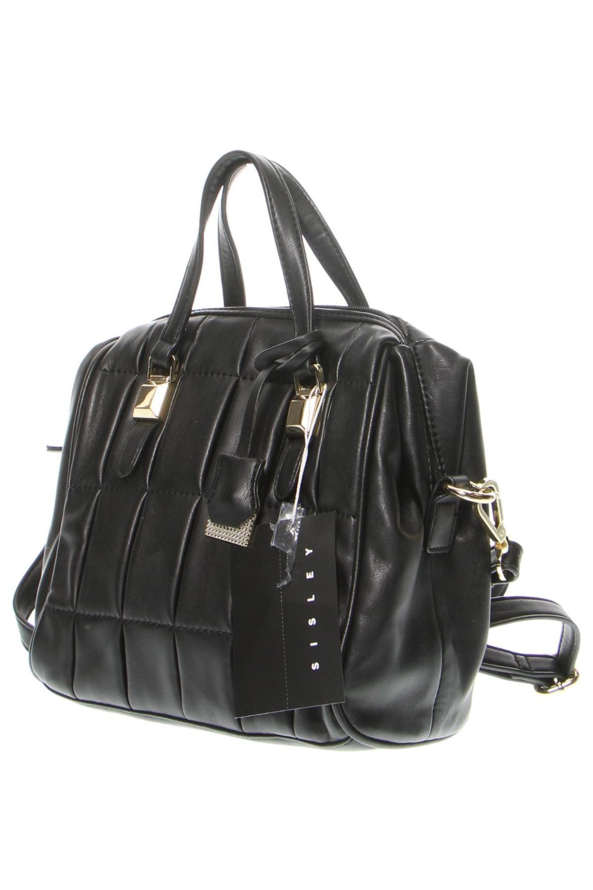 Дамска чанта Sisley, Цвят Черен, Цена 116,80 лв.