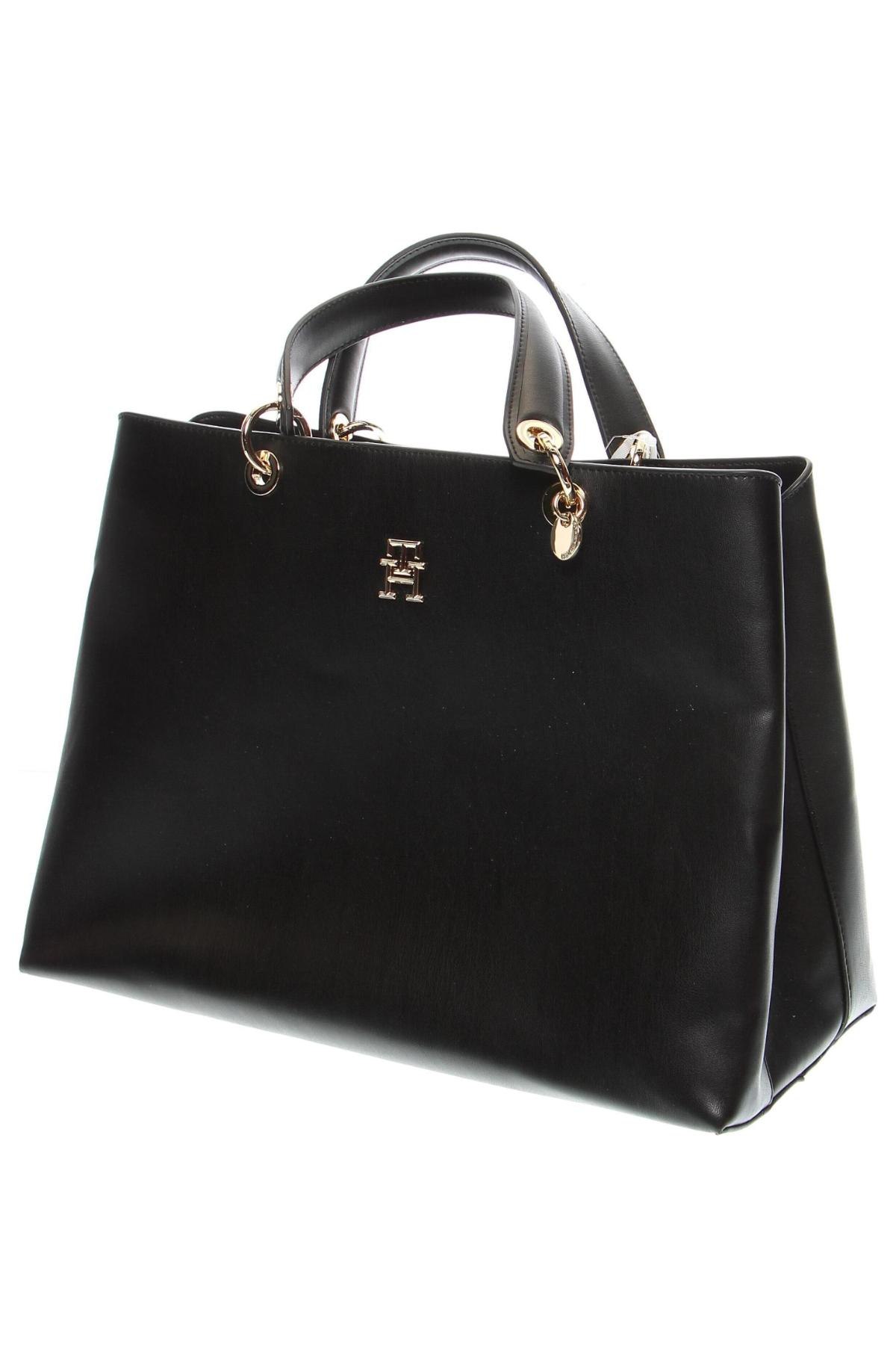 Дамска чанта Tommy Hilfiger, Цвят Черен, Цена 305,00 лв.