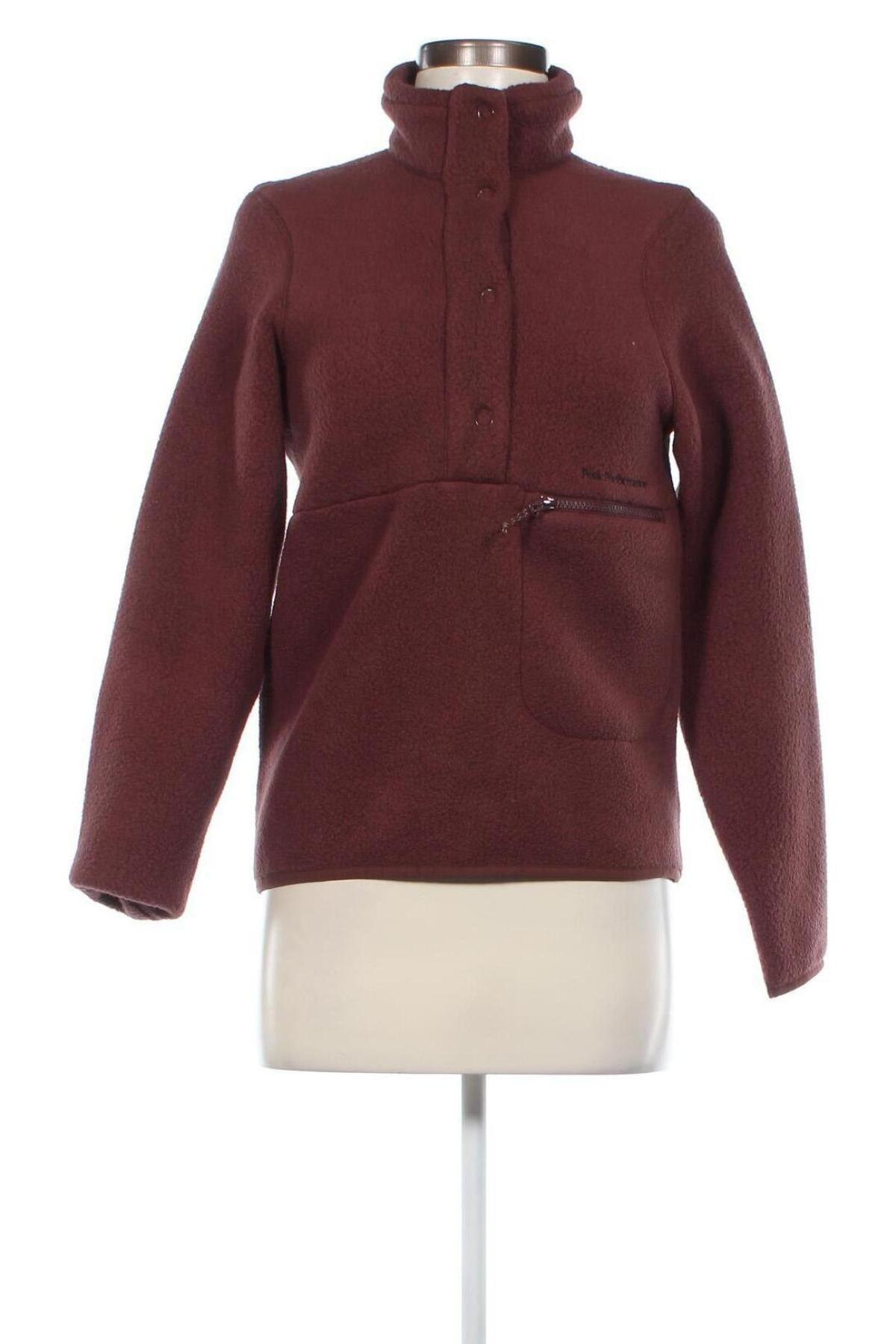 Damen Fleece Shirt Peak Performance, Größe S, Farbe Braun, Preis € 19,10