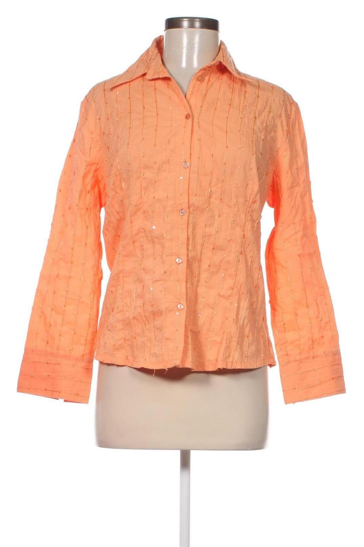 Γυναικείο πουκάμισο, Μέγεθος XL, Χρώμα Πορτοκαλί, Τιμή 2,63 €