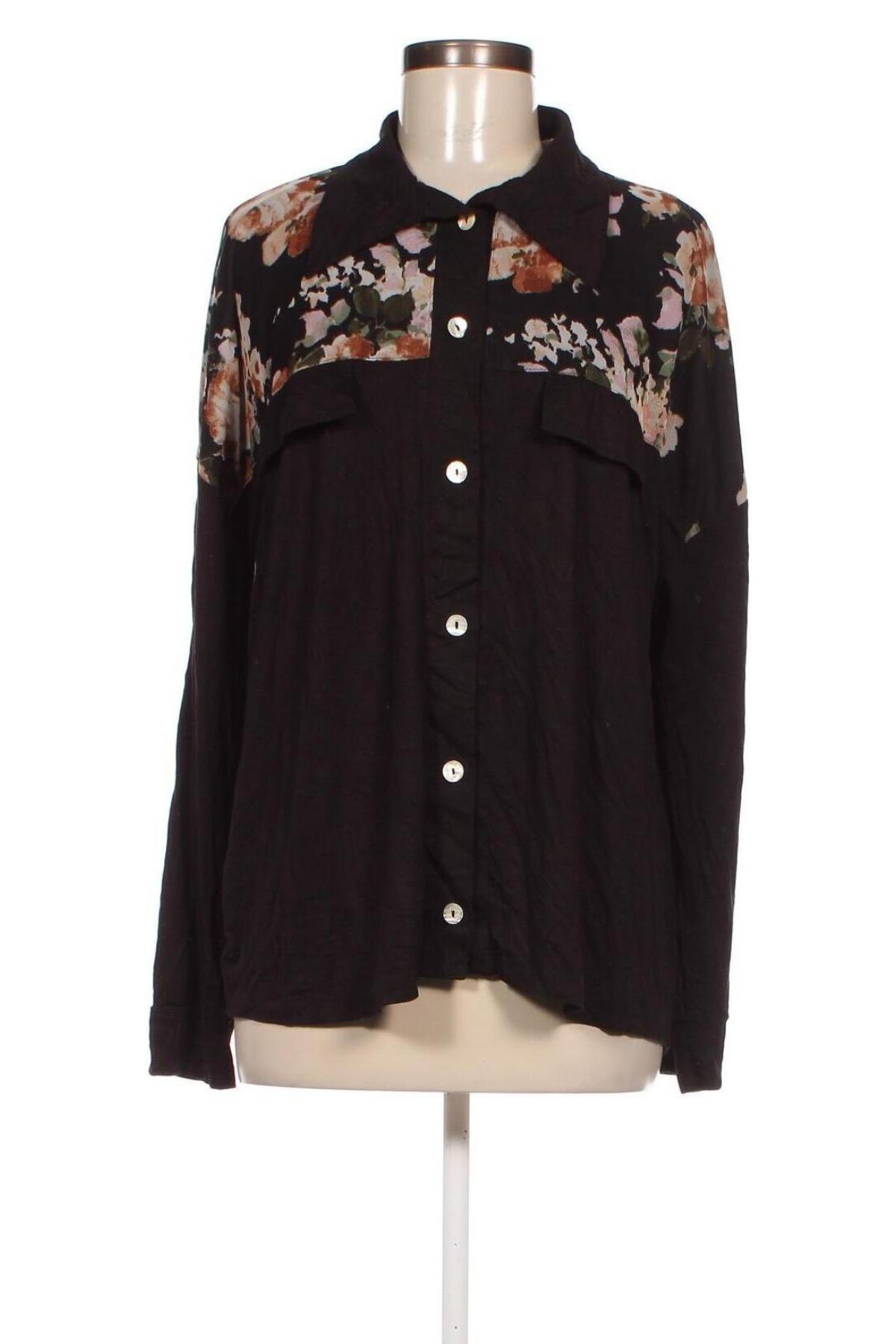 Γυναικείο πουκάμισο, Μέγεθος L, Χρώμα Μαύρο, Τιμή 9,12 €
