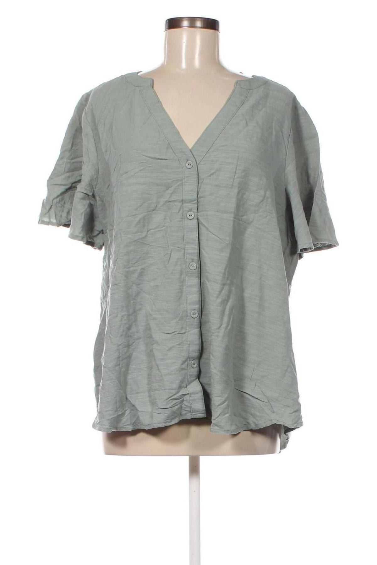 Γυναικείο πουκάμισο Anko, Μέγεθος XXL, Χρώμα Πράσινο, Τιμή 15,46 €