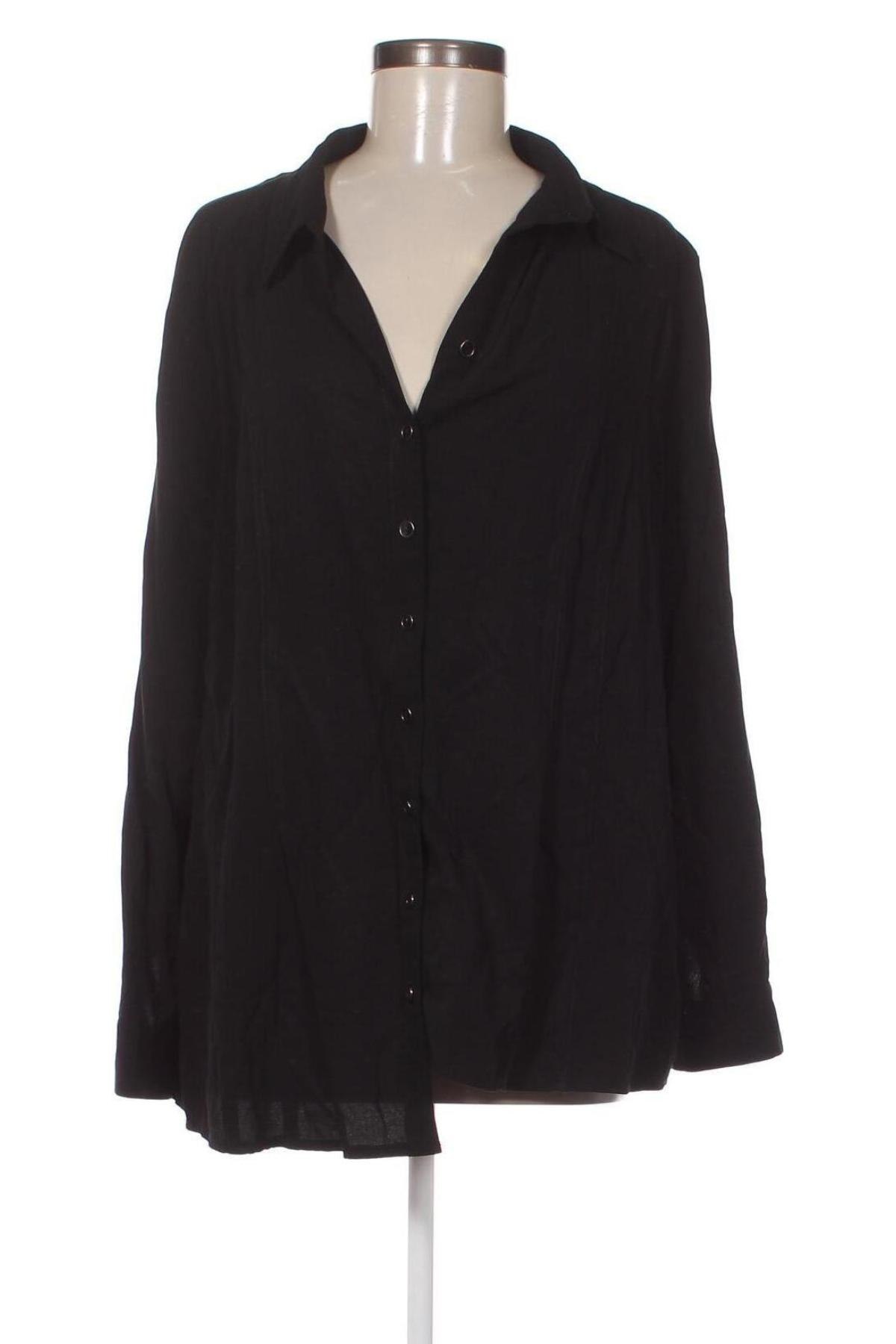 Γυναικείο πουκάμισο Canda, Μέγεθος 3XL, Χρώμα Μαύρο, Τιμή 11,60 €