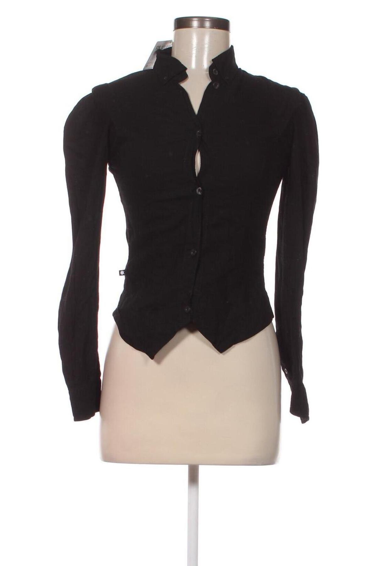 Γυναικείο πουκάμισο Dr. Denim, Μέγεθος S, Χρώμα Μαύρο, Τιμή 2,82 €