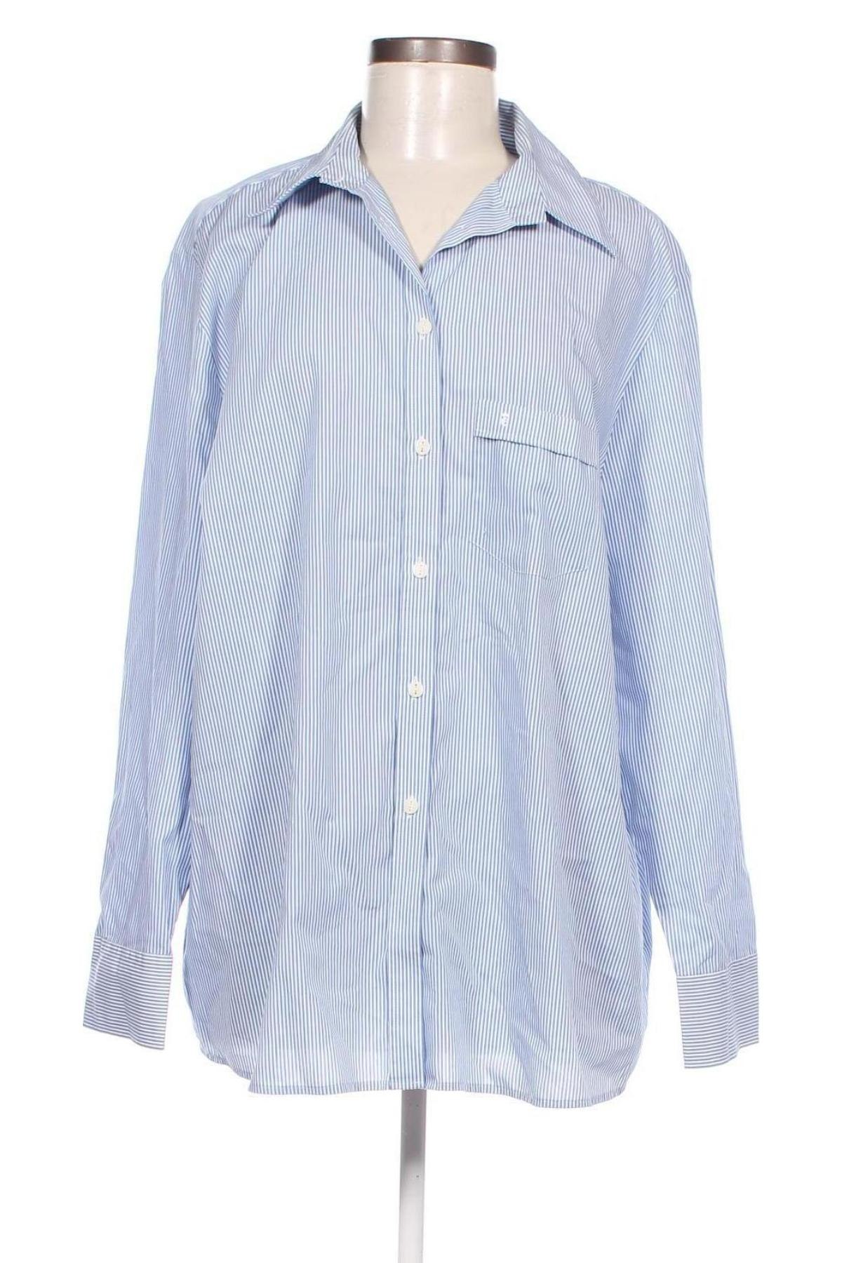Γυναικείο πουκάμισο Eterna  Excellent, Μέγεθος XXL, Χρώμα Μπλέ, Τιμή 14,85 €