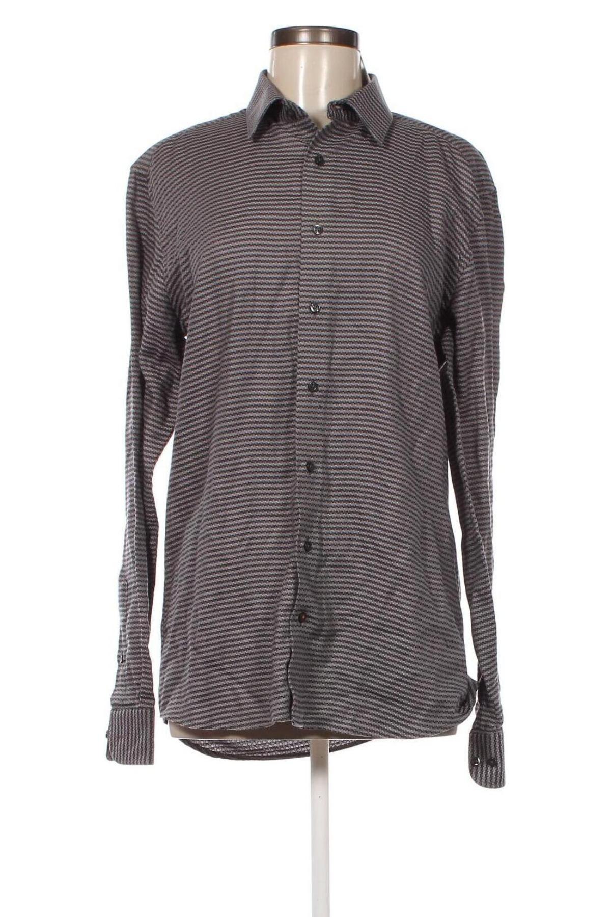 Γυναικείο πουκάμισο Eterna, Μέγεθος L, Χρώμα Γκρί, Τιμή 3,58 €