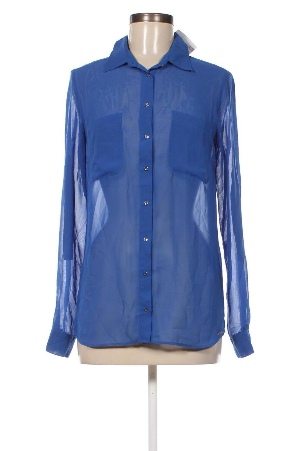 Γυναικείο πουκάμισο Guess, Μέγεθος S, Χρώμα Μπλέ, Τιμή 15,76 €