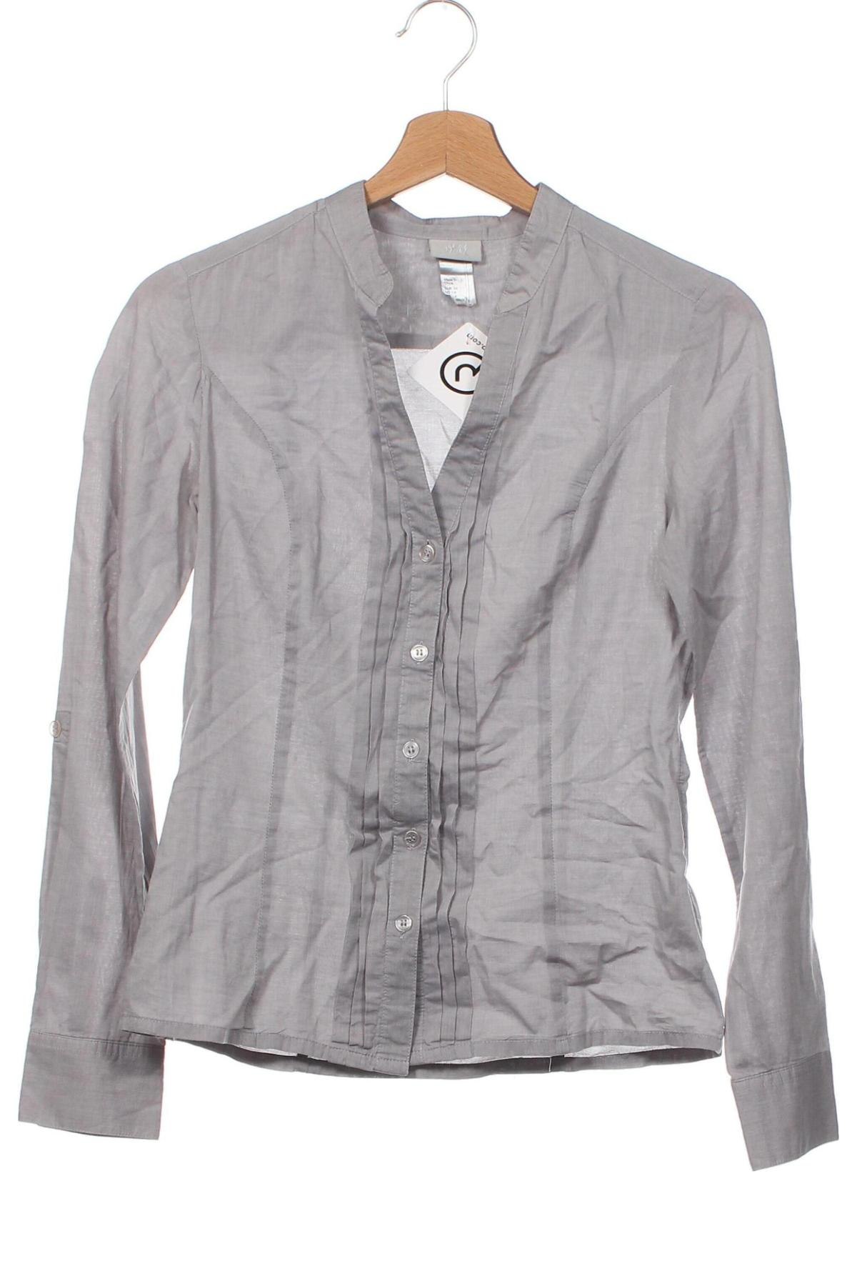 Дамска риза H&M, Размер XS, Цвят Сив, Цена 4,00 лв.