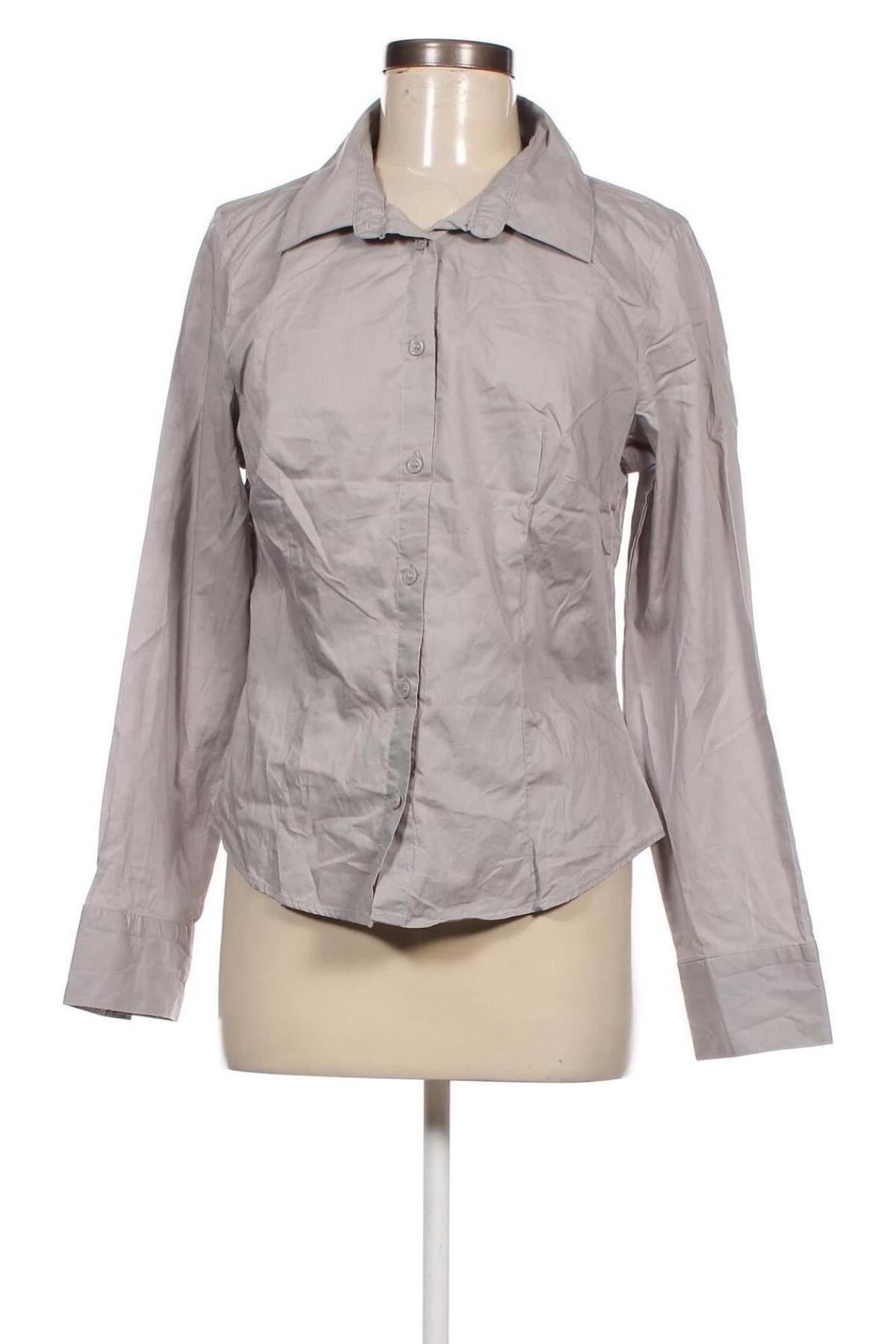 Γυναικείο πουκάμισο H&M Divided, Μέγεθος L, Χρώμα Γκρί, Τιμή 2,32 €