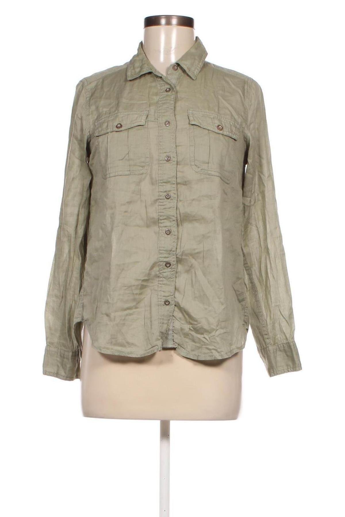 Γυναικείο πουκάμισο H&M L.O.G.G., Μέγεθος S, Χρώμα Πράσινο, Τιμή 15,46 €