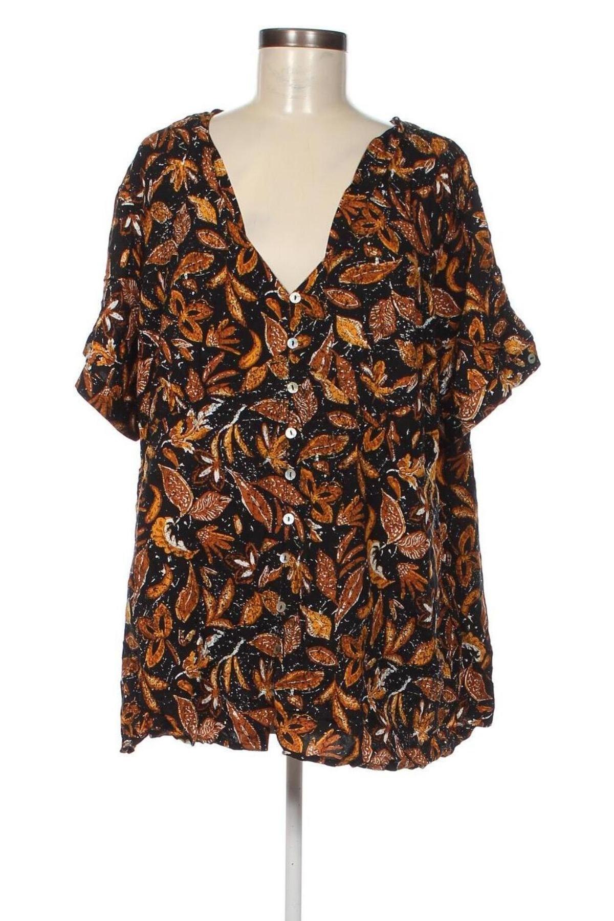 Γυναικείο πουκάμισο Kiabi, Μέγεθος 3XL, Χρώμα Πολύχρωμο, Τιμή 15,46 €