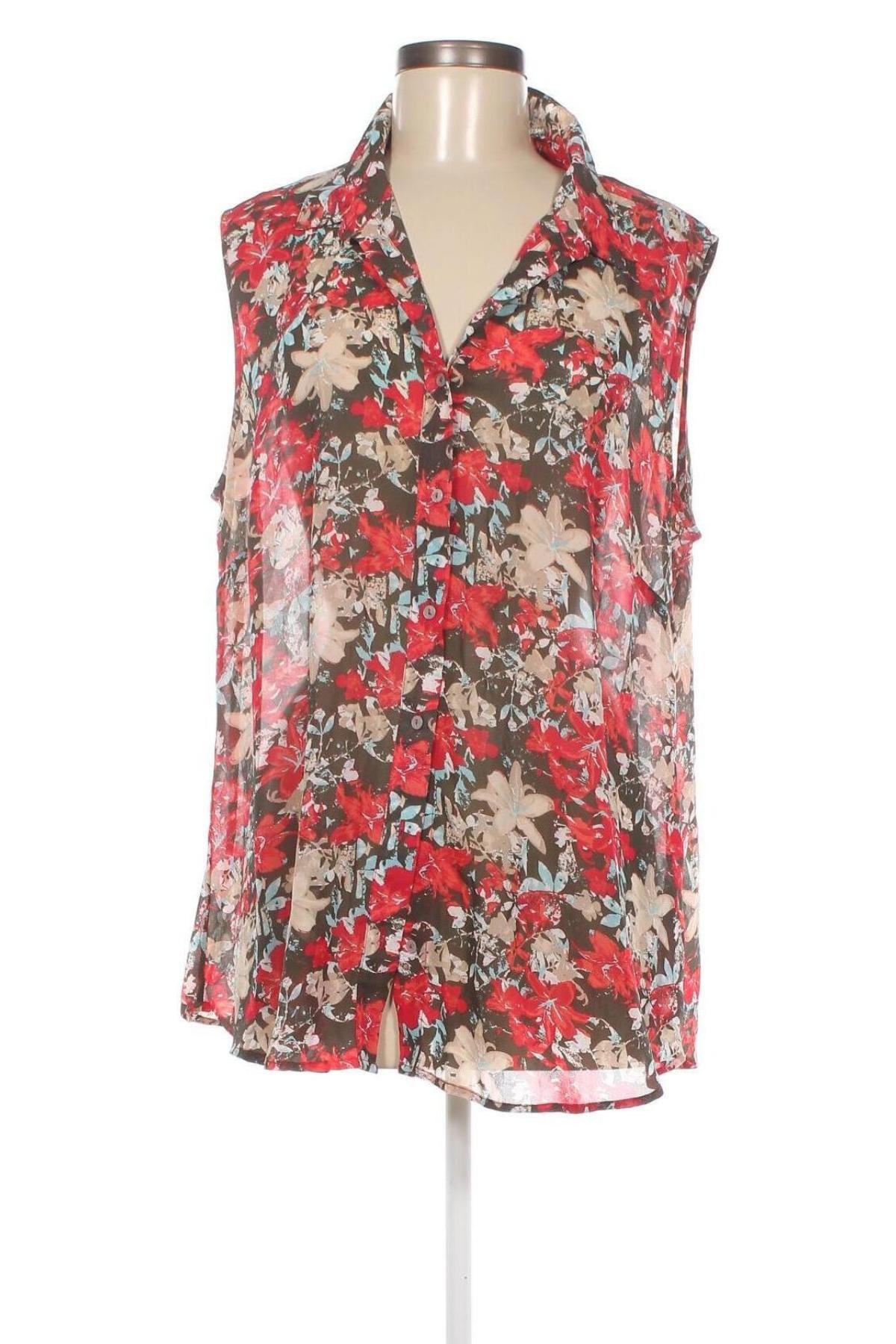 Γυναικείο πουκάμισο Laura Torelli, Μέγεθος XXL, Χρώμα Πολύχρωμο, Τιμή 15,46 €