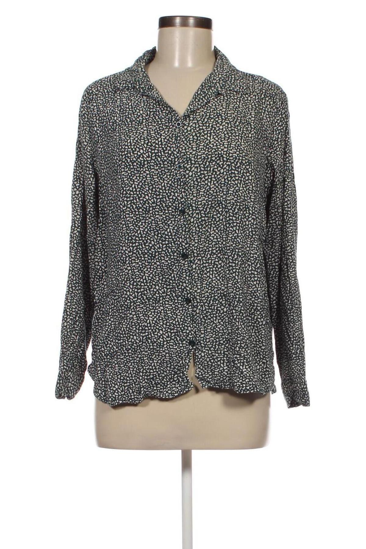 Γυναικείο πουκάμισο Lindex, Μέγεθος L, Χρώμα Πράσινο, Τιμή 2,32 €