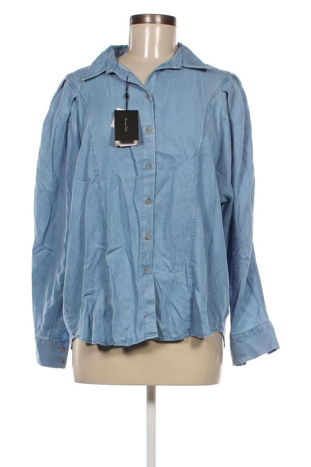 Γυναικείο πουκάμισο Massimo Dutti, Μέγεθος L, Χρώμα Μπλέ, Τιμή 33,82 €