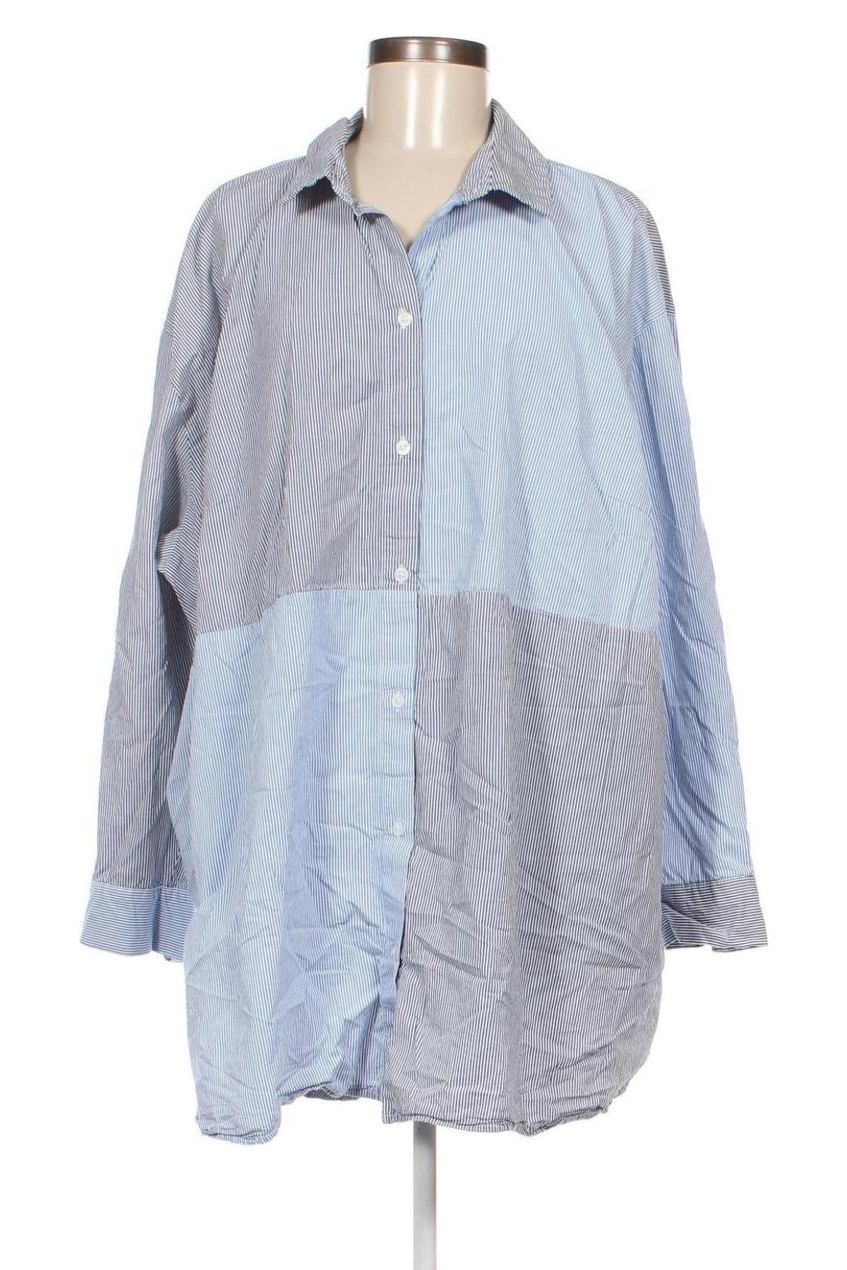Γυναικείο πουκάμισο Maxi Blue, Μέγεθος 3XL, Χρώμα Πολύχρωμο, Τιμή 15,46 €