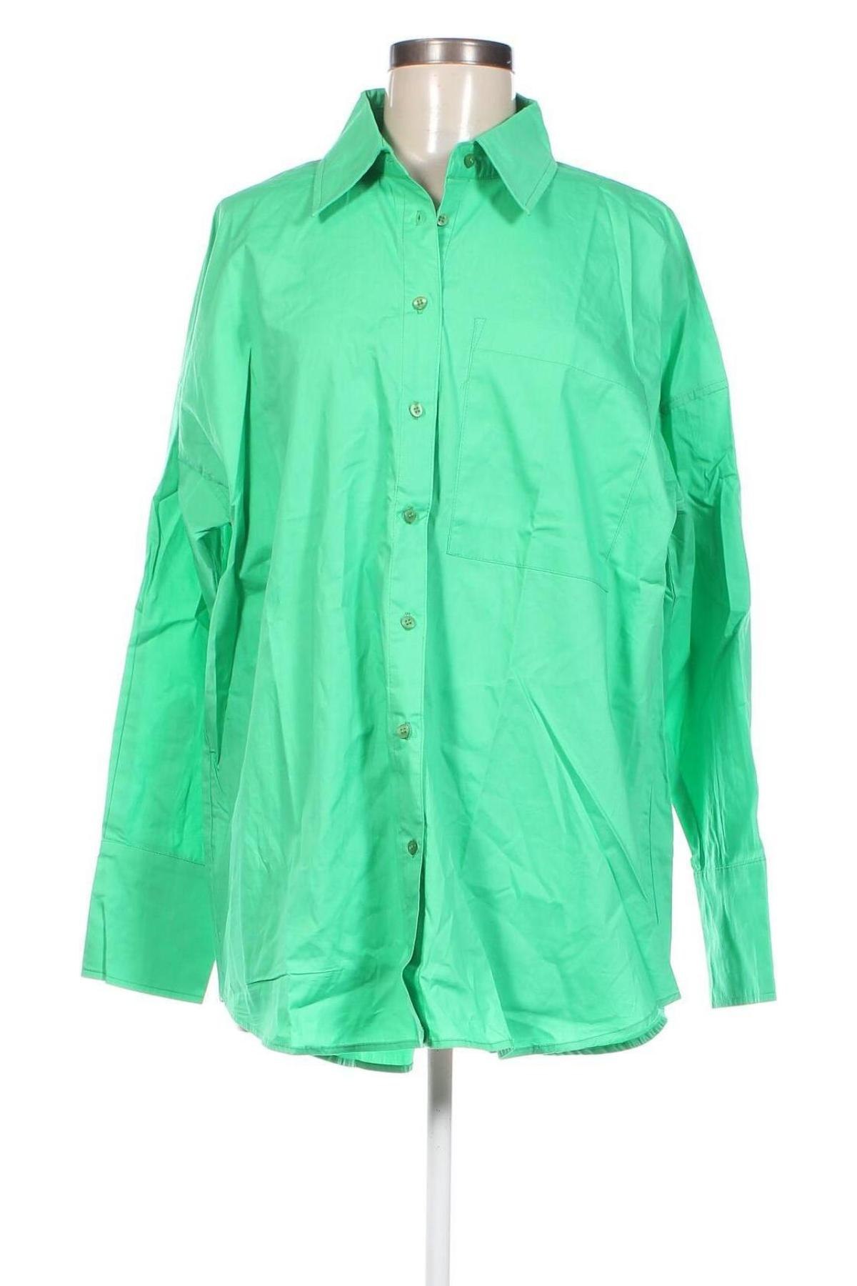 Γυναικείο πουκάμισο Moves by Minimum, Μέγεθος M, Χρώμα Πράσινο, Τιμή 39,44 €