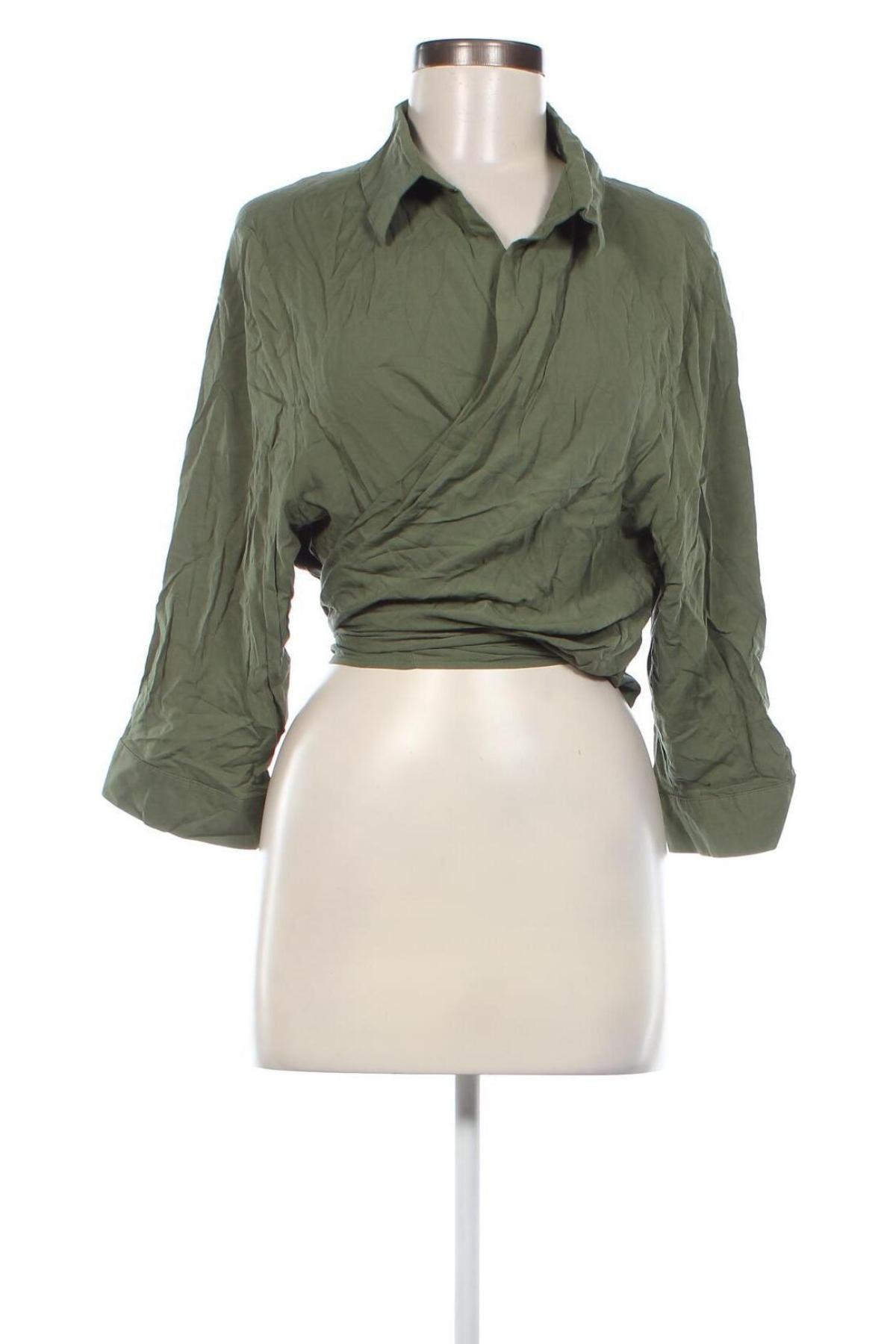 Γυναικείο πουκάμισο Ms Mode, Μέγεθος XXL, Χρώμα Πράσινο, Τιμή 13,60 €