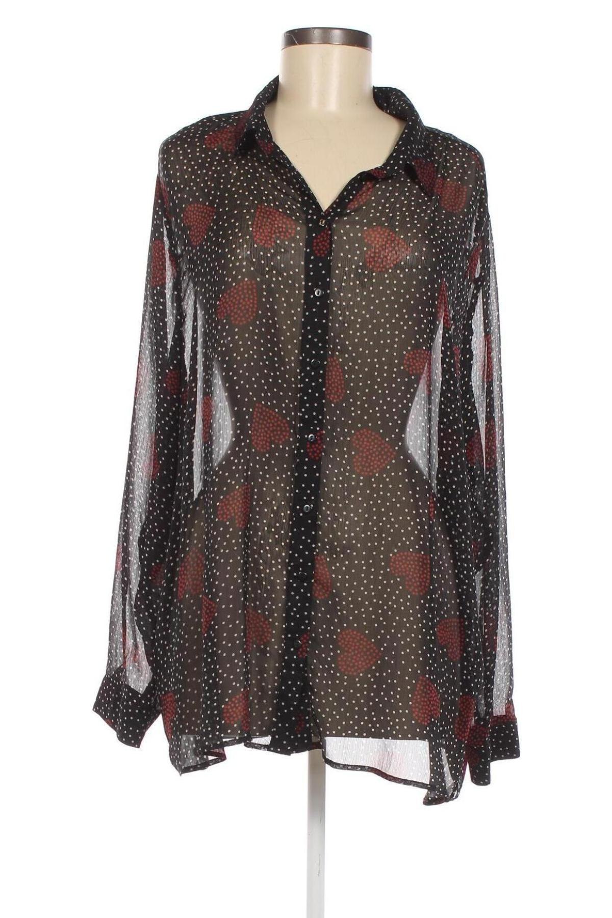Γυναικείο πουκάμισο Ms Mode, Μέγεθος 3XL, Χρώμα Πολύχρωμο, Τιμή 10,36 €