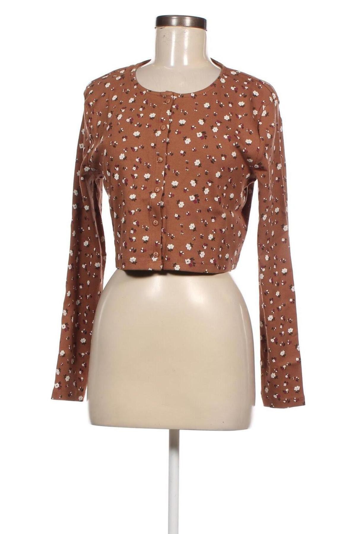 Γυναικείο πουκάμισο ONLY, Μέγεθος XL, Χρώμα Καφέ, Τιμή 3,92 €