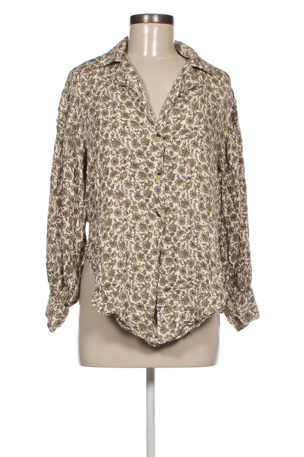 Γυναικείο πουκάμισο Object, Μέγεθος S, Χρώμα Πολύχρωμο, Τιμή 2,52 €