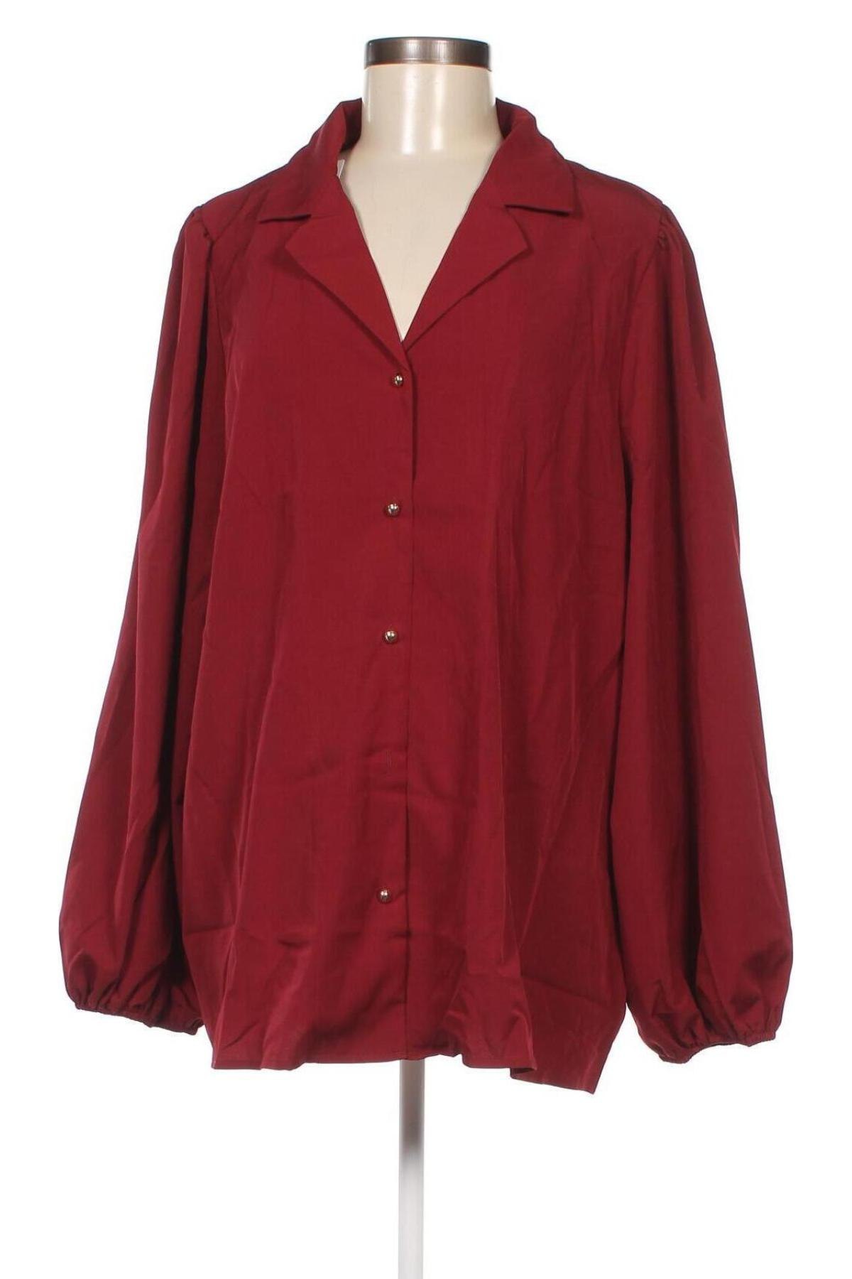 Damenbluse SHEIN, Größe 4XL, Farbe Rot, Preis € 17,40