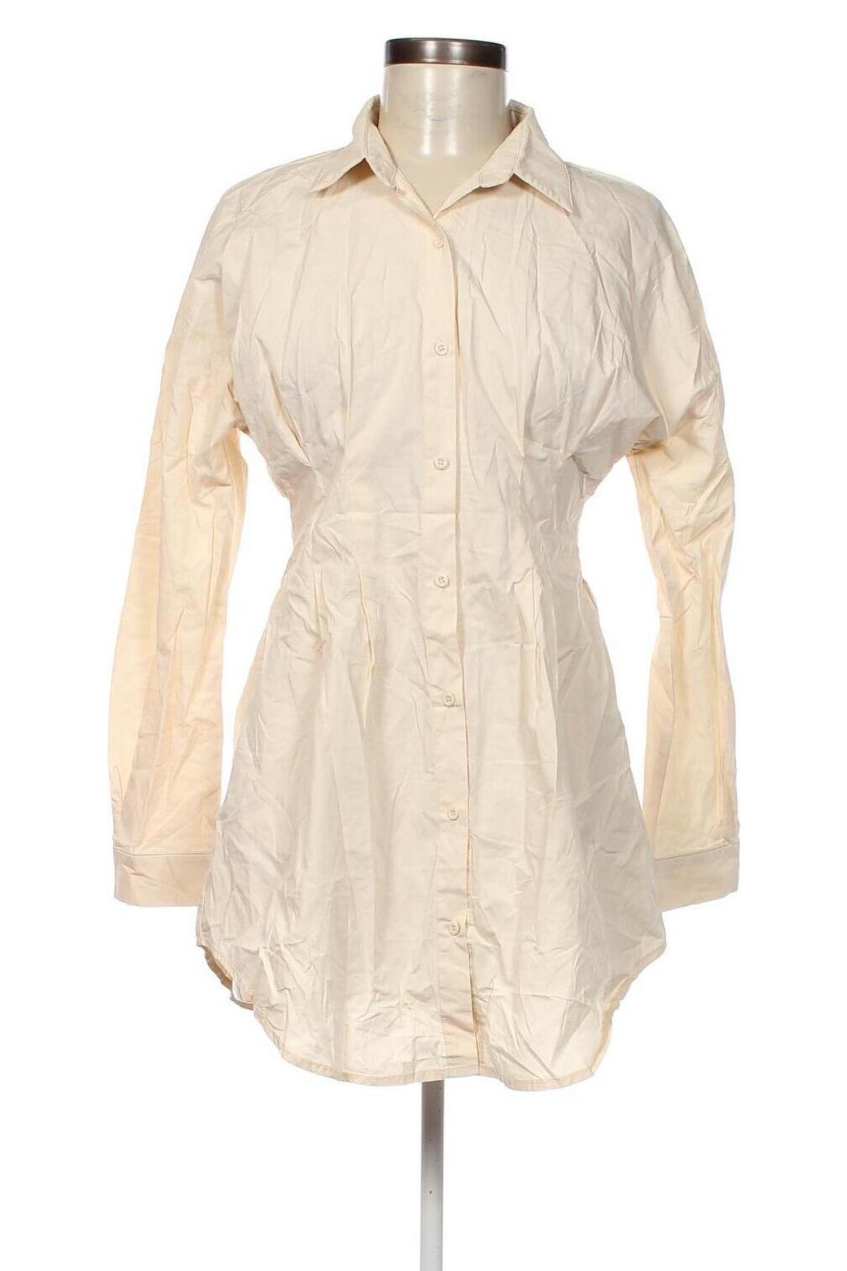 Γυναικείο πουκάμισο SHEIN, Μέγεθος S, Χρώμα  Μπέζ, Τιμή 15,46 €