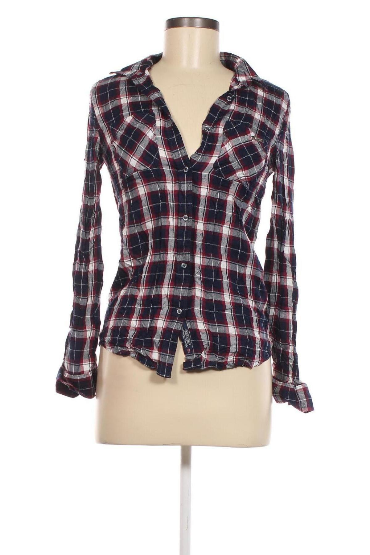 Γυναικείο πουκάμισο Superdry, Μέγεθος XS, Χρώμα Πολύχρωμο, Τιμή 3,46 €