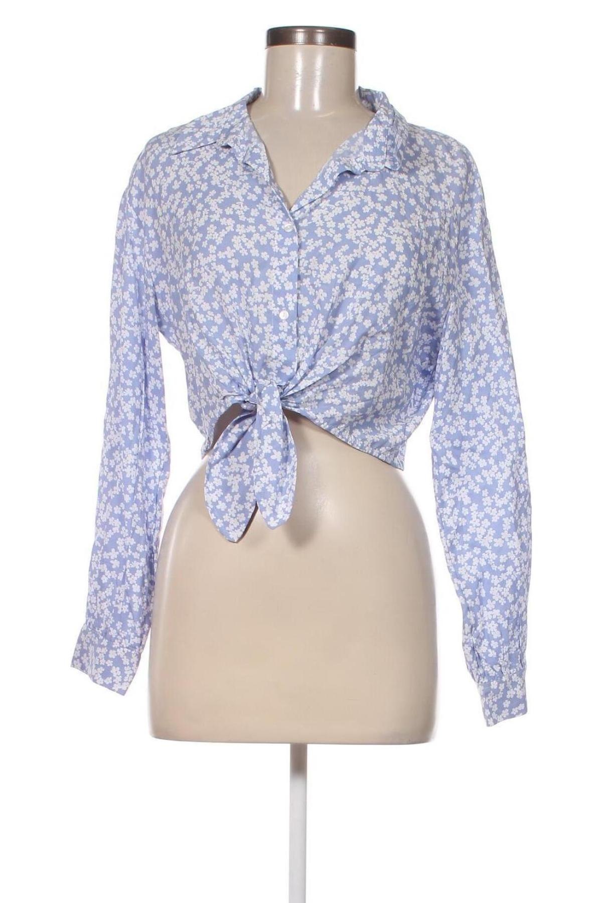 Γυναικείο πουκάμισο Tally Weijl, Μέγεθος L, Χρώμα Μπλέ, Τιμή 6,39 €